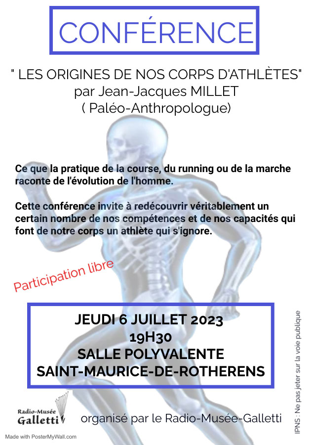 Ce que la pratique de la course, du running ou de la marche raconte de l'évolution de l'homme. Cette conférence invite à redécouvrir véritablement un certain nombre de nos compétences et de nos capacités qui font de notre corps un athlète qui s'ignore.