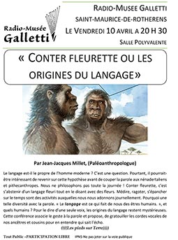 Conter fleurette ou les origines du langage