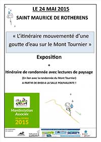 Itinéraire mouvementé d'une goutte d'eau dans le Mont Tournier