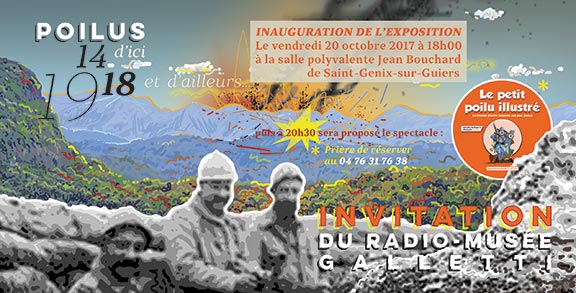 Inauguration de l'exposition le vendredi 20 octobre 2017 à 18h00