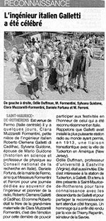 Article du Dauphiné le 14 juin 2014