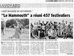 « Le Mammouth » a réuni 457 festivaliers