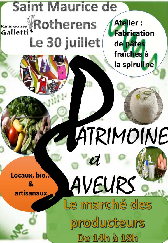 Patrimoine et saveurs 2016